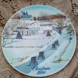 Christmas 1994 Smuckers collectible series plate